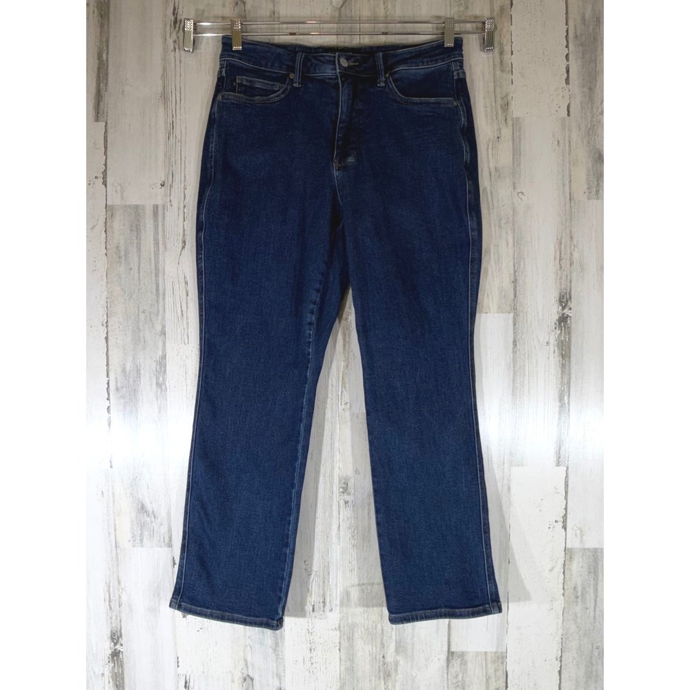 Judy Blue Straight Leg Jeans 14W Dark Wash High Rise Stretch Classic Casual